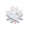 Grinda Showtec Cross 4-way Pro-30 Square F Truss