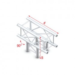 Grinda Showtec T-Cross 3-way Pro-30 Square F Truss