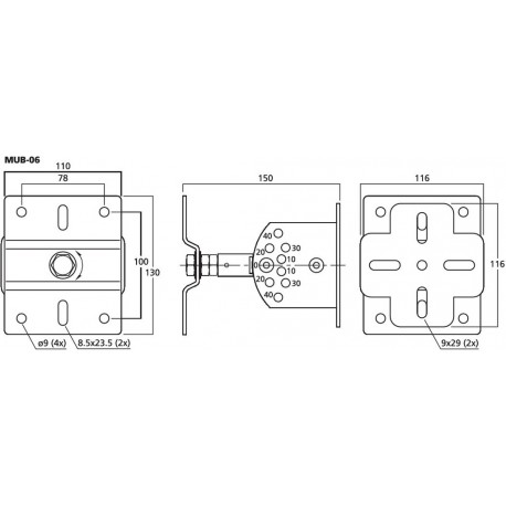 Suport montaj Stage Line MUB-06