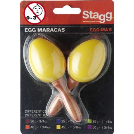 Set maracas galben, Stagg EGG-MA S/YW