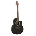 Chitara electro-acustica tip Ovation, Dimavery RB-300, negru