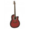 Chitara electro-acustica tip Ovation, Dimavery RB-300, rosu umbrit