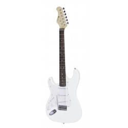 Chitara electrica de mana stanga, ST Style, alba, Dimavery ST-203 E-Guitar LH, white