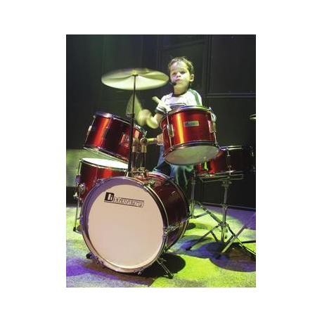 Set de tobe pentru copii, 5 piese, rosu, Dimavery JDS-305RD