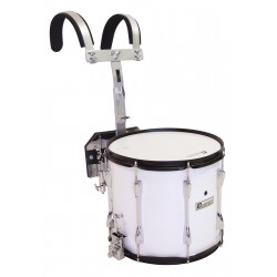 Toba snare profesionala pentru fanfara, 14" x 12", alba, Dimavery MS-300 WH