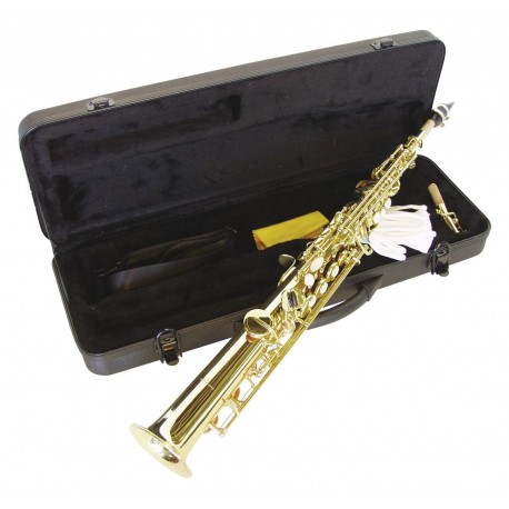 Saxofon soprano Bb, drept, auriu, Dimavery SP-10
