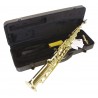 Saxofon soprano Bb, drept, auriu, Dimavery SP-10
