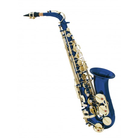 Saxofon alto Eb, albastru, Dimavery SP-30BL