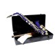 Saxofon alto Eb, albastru, Dimavery SP-30BL