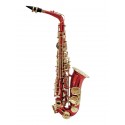 Saxofon alto Eb, rosu, Dimavery SP-30RD