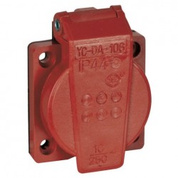 Priza de sasiu 230V/240V VDE Showtec Rosu