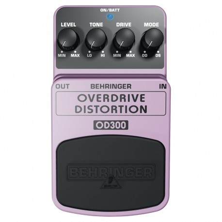 Efect pedala chitara electrica Behringer OVERDRIVE DISTORTION OD300