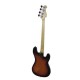 Chitara bas electrica pentru stangaci, sunburst, Dimavery PB-320LH-SB