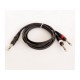 Cablu Jack 6,3mm stereo - 2x Jack 6,3mm mono, 1,5m, Jb Systems 1240