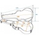 Case ABS pentru chitara acustica tip Jumbo, Dimavery 26347620