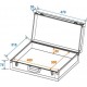 Case ABS pentru 6 pedale de chitara, Dimavery Effector case big 26380060