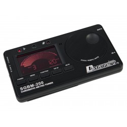 Acordor digital cu metronom pentru chitara si bas, negru, Dimavery SGBM-200BK