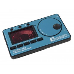 Acordor digital cu metronom pentru chitara si bas, albastru, Dimavery SGBM-200BL