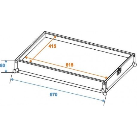 Case de transport pentru pedale de chitara, Roadinger EF-2