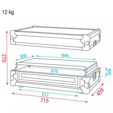 Case universal 4 ch DJ Controll DAP Audio DCA-CON2