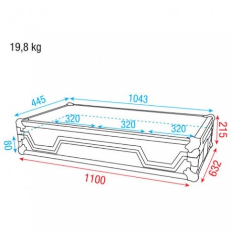 Case pentru echipamente DJ Pioneer versiunea mare DAP Audio