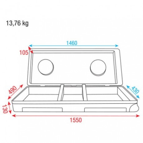 Case ABS pentru Pick-up si mixer 19 inch DAP Audio