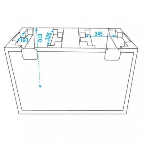 Case pentru moving head 2x Phantom 300 DAP Audio