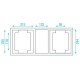 Case pentru moving head 2x Phantom 25/50 Value Line DAP Audio