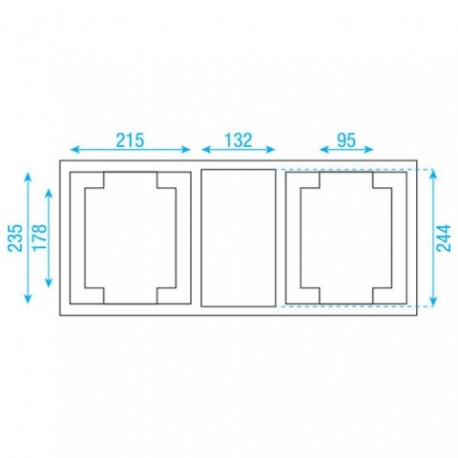 Case pentru moving head 2x Phantom 25/50 Value Line DAP Audio