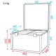 Case pentru proiector 4x LED Par 56 DAP Audio