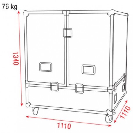 Case pentru sfera cu oglinzi 100cm DAP Audio