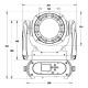 Moving head cu inel cu LED, Future Light PLB-230