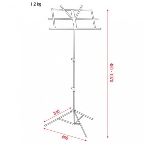 Stand pentru note DAP Audio Eco Music Stand