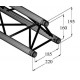 Truss DECOLOCK din 3 puncte, 1000mm, Alutruss DQ3-1000