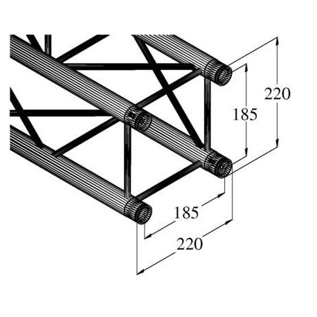Truss DECOLOCK din 4 puncte, 2000mm, Alutruss DQ4-2000