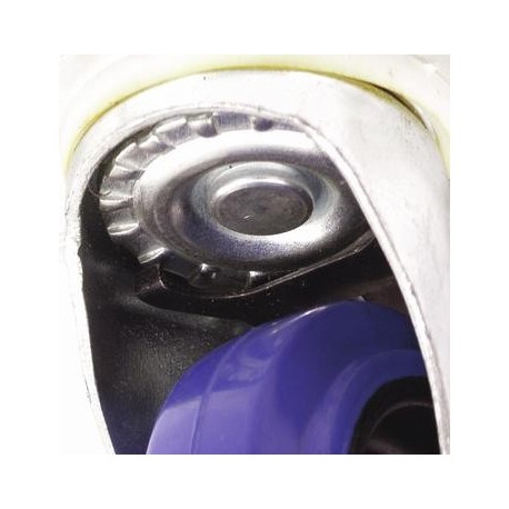 Roti albastre 100mm, cu sistem franare, Swivel 3000400B