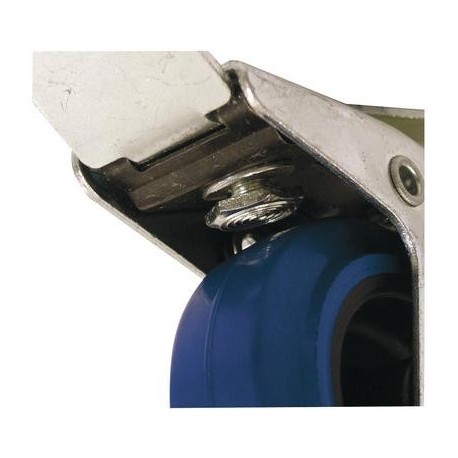 Roti albastre 100mm, cu sistem franare, Swivel 3000400B