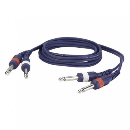 Cablu audio 2 Jack 6.3 mono la 2 Jack 6.3 mono DAP Audio FL-22150-1.5m