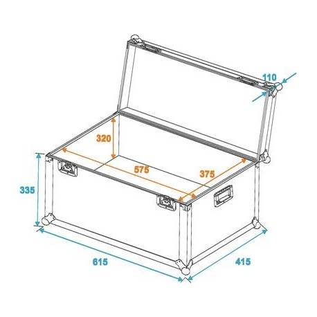 Universal transport case 60x40cm, Roadinger 30126710