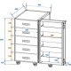Universal drawer case with wheels, Roadinger TSF-1 (30126428)