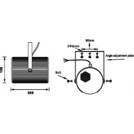 Boxa proiector 100V Omnitronic PS-25