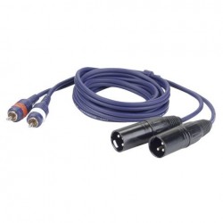 Cablu audio 2 RCA tata la 2 XLR tata DAP Audio FL-26150-1.5m