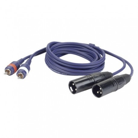 Cablu audio 2 RCA tata la 2 XLR tata DAP Audio FL-263-3m