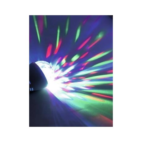 Bec LED cu efect disco, soclu E27, Omnilux LED BC-1 E-27 Beam effect RGB (51918801)