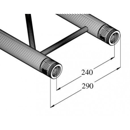 Truss BILOCK din 2 puncte, 1500mm, Alutruss BQ2-1500