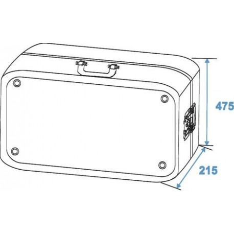 Case profesional pentru pick-up, negru, Roadinger Turntable case Tour ALU black (30123110)