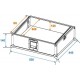 Case profesional pentru mixer, variabil, 8U, negru, Roadinger MCV-19 / 8U (3011157A)