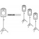 Sistem audio amplificat Monacor TXA-1022CD