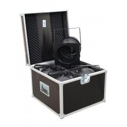 Flightcase pentru 4x PAR-64 spot, short, Roadinger 31000800
