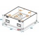 Flightcase cu roti pentru sfera cu oglinzi de 75cm, Roadinger 31000432